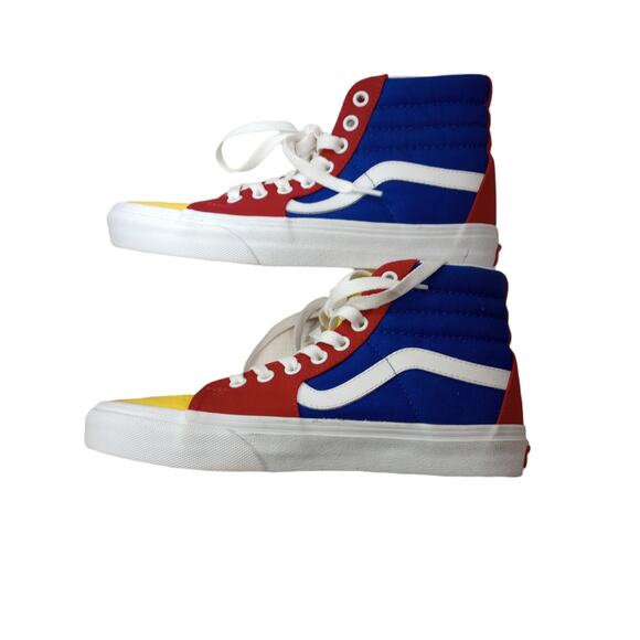 Vans Off The Wall High Top Skateboard Shoes Multicolor US Size Men 5.5 - Women 7 - Picture 2 of 7